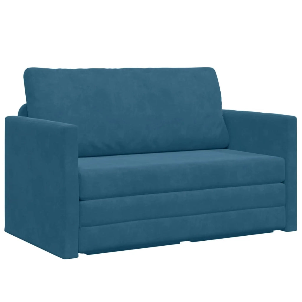 Divano letto Blu 124 x 71 x 78 cm Velluto 4106701