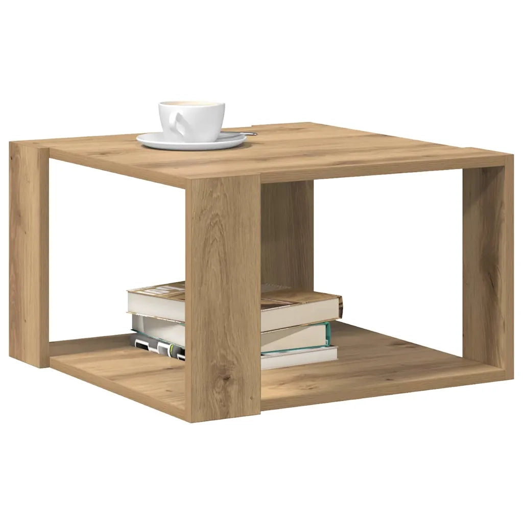 Tavolino da salotto Rovere artigianale 51,5 x 51,5 x 30 cm 869216