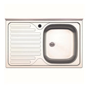 Lavello appoggio 80x50 SA216 1 vasca e gocciolatoio sinistro