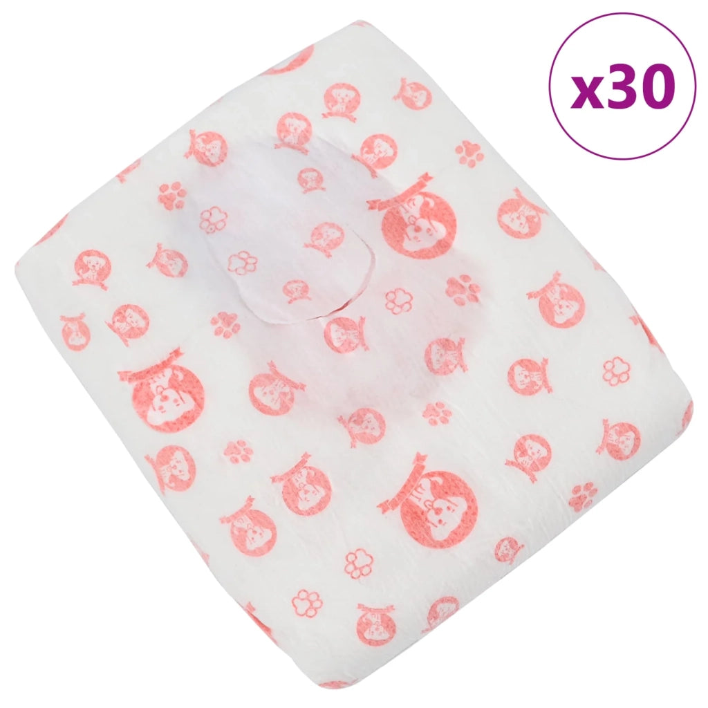 Pannolino usa e getta per cani femmina 30 pz Bianco M CFW5047365