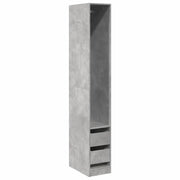 Armadio Grigio Cemento 30x50x200 cm in Legno Multistrato CFW1650683