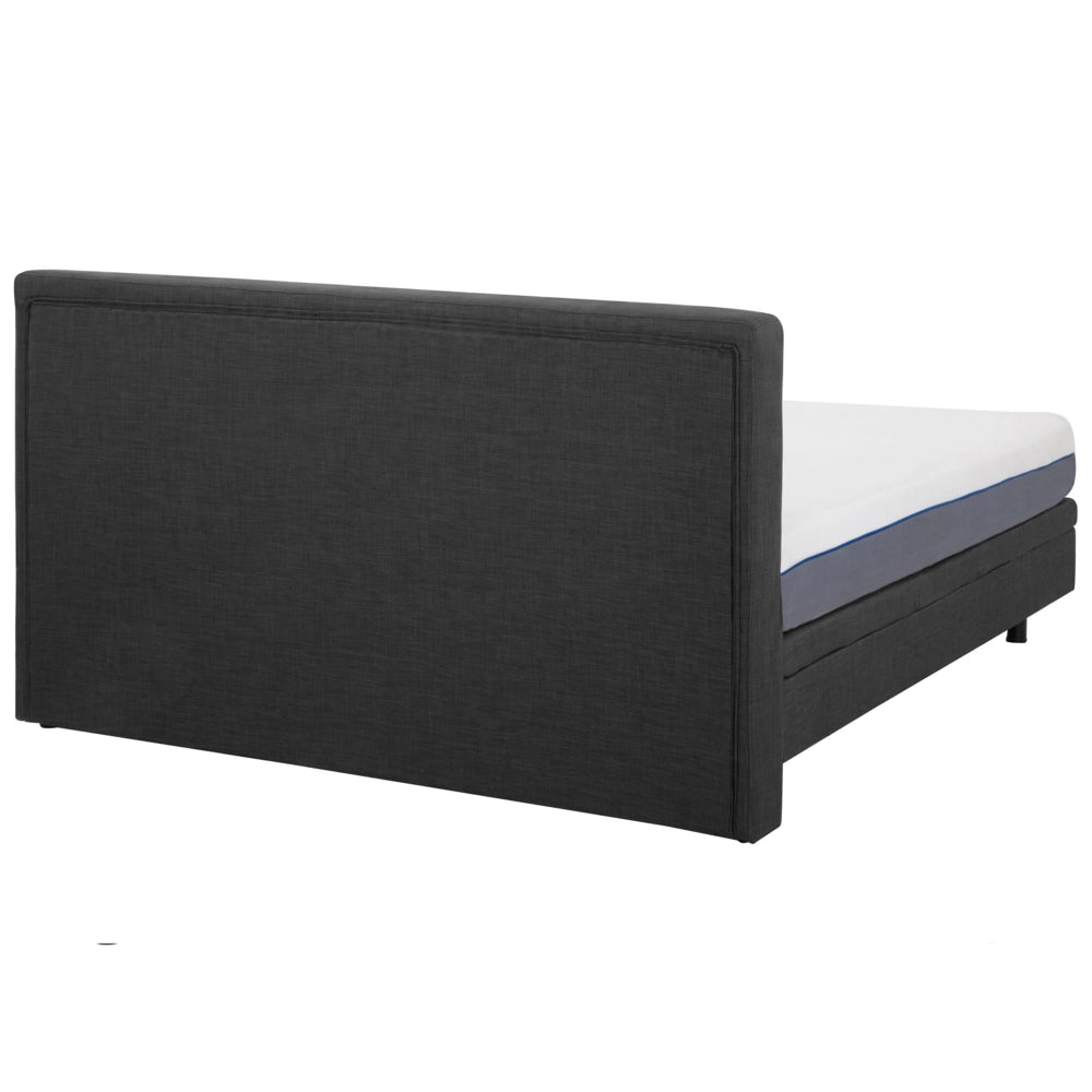 Letto Tessuto di colore Grigio Scuro Elettrico Regolabile con Telecomando 160 x 200 cm matrimoniale moderno