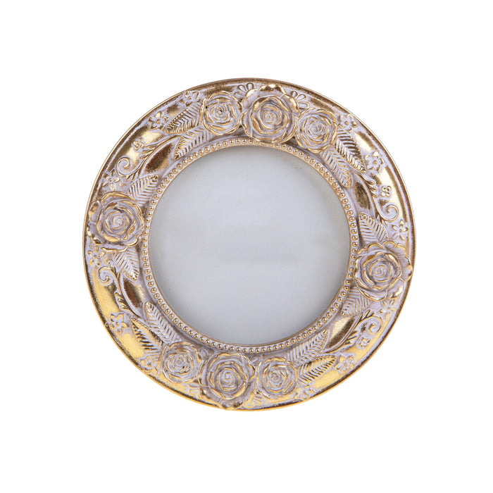 Set 2 Portafoto Rotondo Roses 15x15 cm