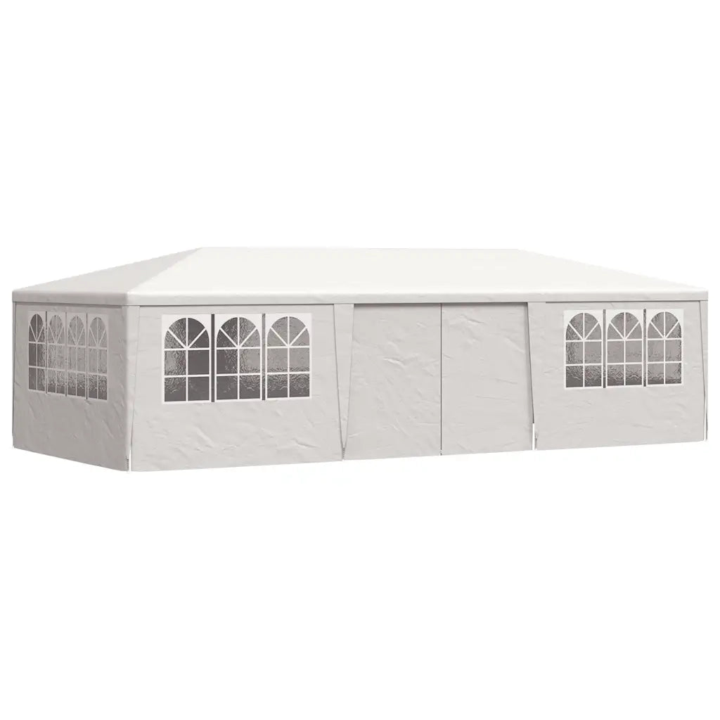 Gazebo Professionale con Pareti 4x9 m Bianco 90 g/m²