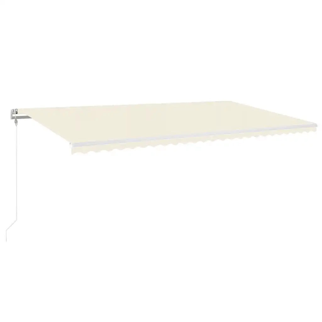 vidaXL Tenda Automatica con Sensore Vento e LED 600x300 cm Crema