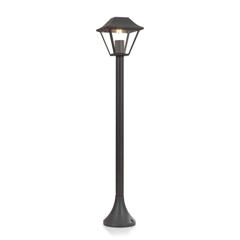 Lampada a palo 1xe27 950mm ip44 nero