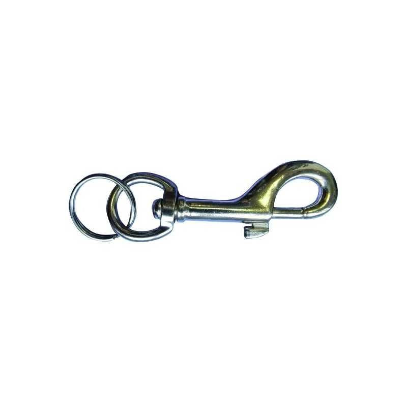 Moschettoni Girevoli Nichelati 12 Pezzi 1/2X3-3/8