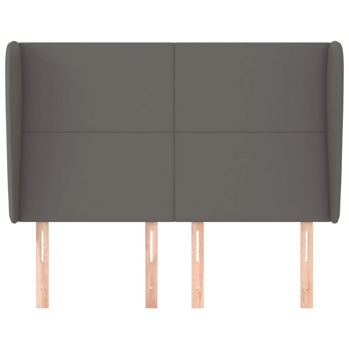 Testiera ad Orecchio Grigio 147x23x118/128cm in Similpelle cod mxl 34608