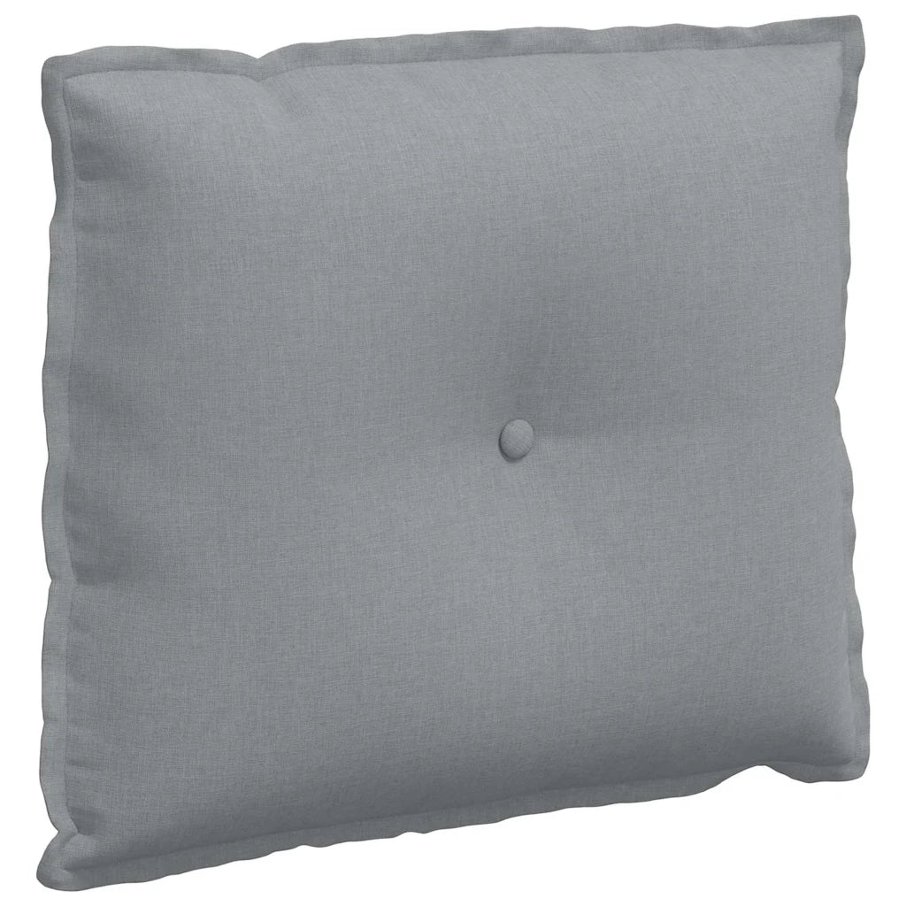 Cuscino per Schiena Grigio chiaro 60 x 19 x 50 cm Tessuto 42014658