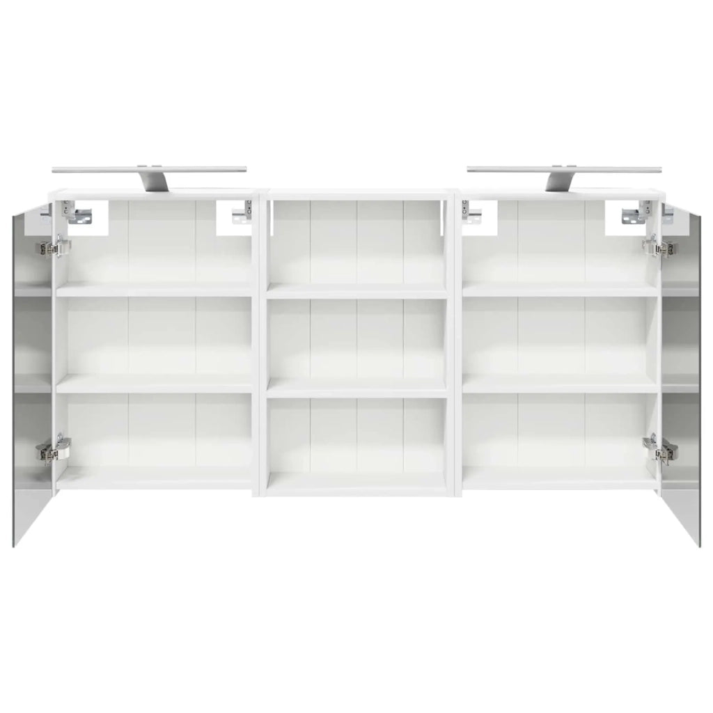 Set di Armadi da Bagno con lo scaffale 3 pcs 126 x 16 x 62.5 cm 3403832