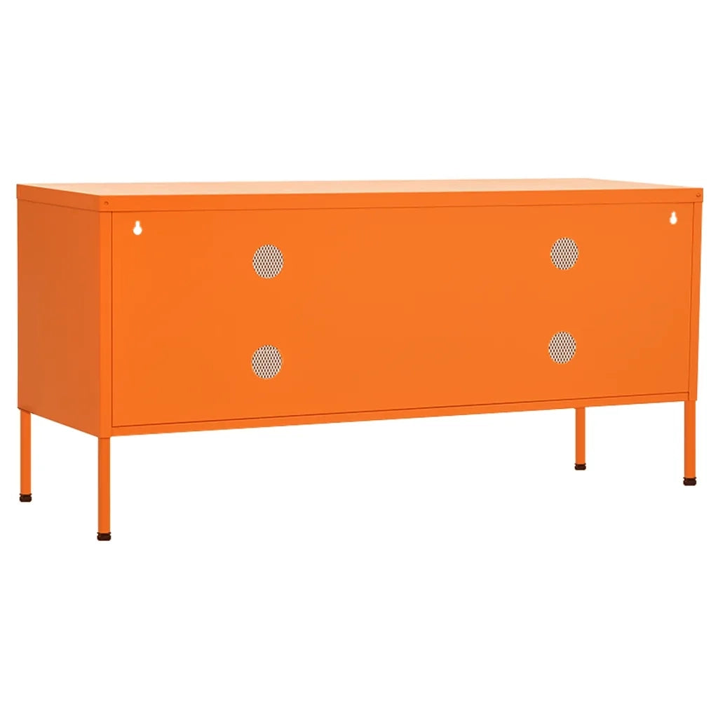 Mobile TV | Armadietto TV | Mobile Porta TV Arancione 105x35x50 cm in Acciaio