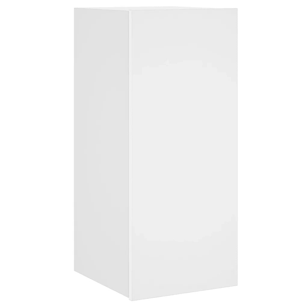Mobile TV a Parete con Luci LED Bianco 30,5x35x70 cm 837232