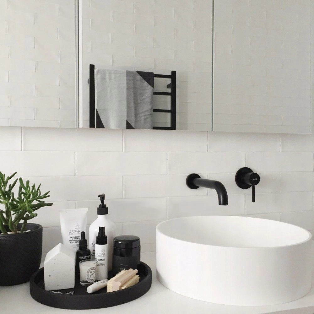 Rubinetto Da Incasso Rea Lungo Black Mat + Box