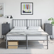 Comodini 2 pz-Set di 2 Tavolino da notte Antracite 36x39x78 cm in Acciaio 450961