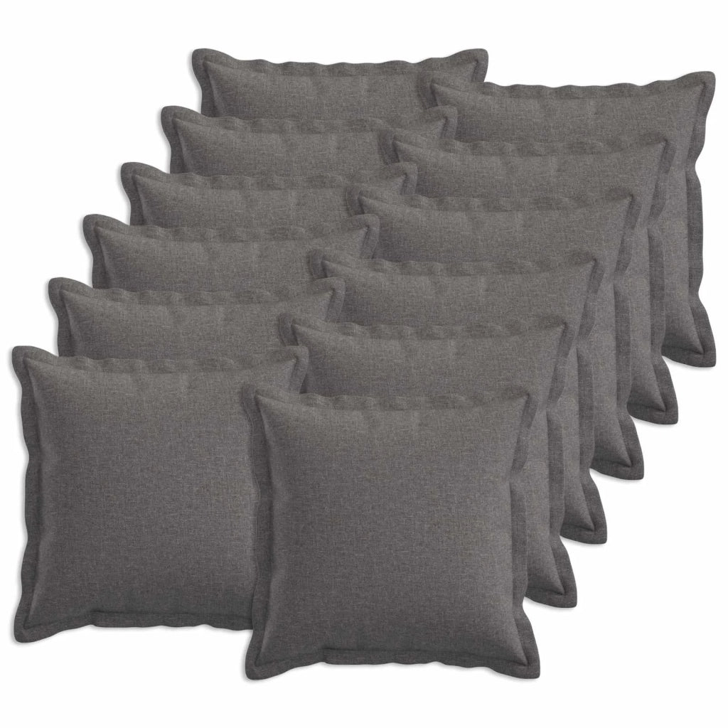 Cuscino con cuscino HOUTEN 12 pz Grigio Chiaro Lino 932733
