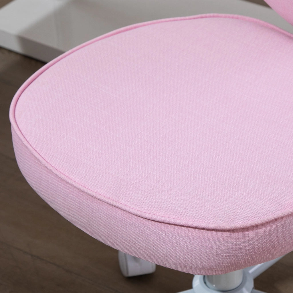 Sedia da ufficio ¨C zephmum ¨C rosa, tessuto, 42x50x79-89cm
