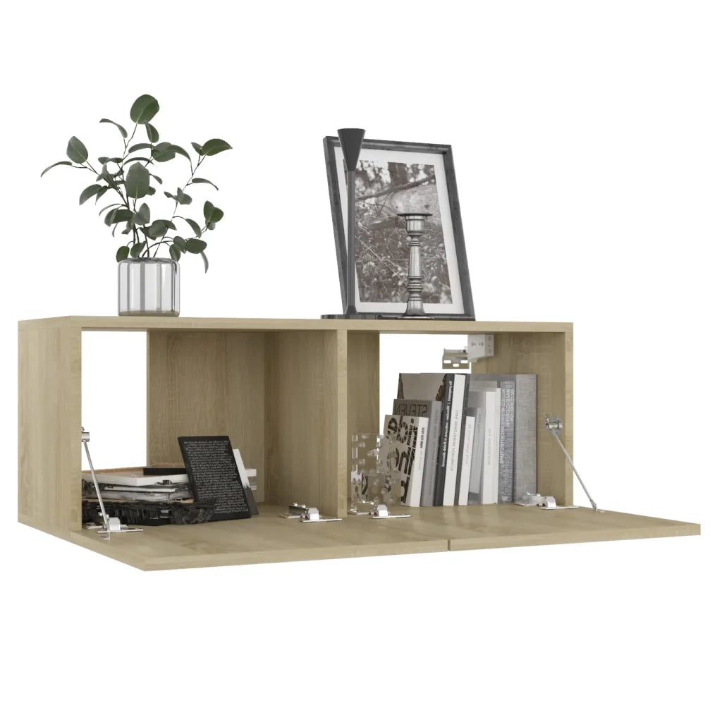 Mobili TV 4 pz Rovere Sonoma 80x30x30 cm in Truciolato cod mxl 11710