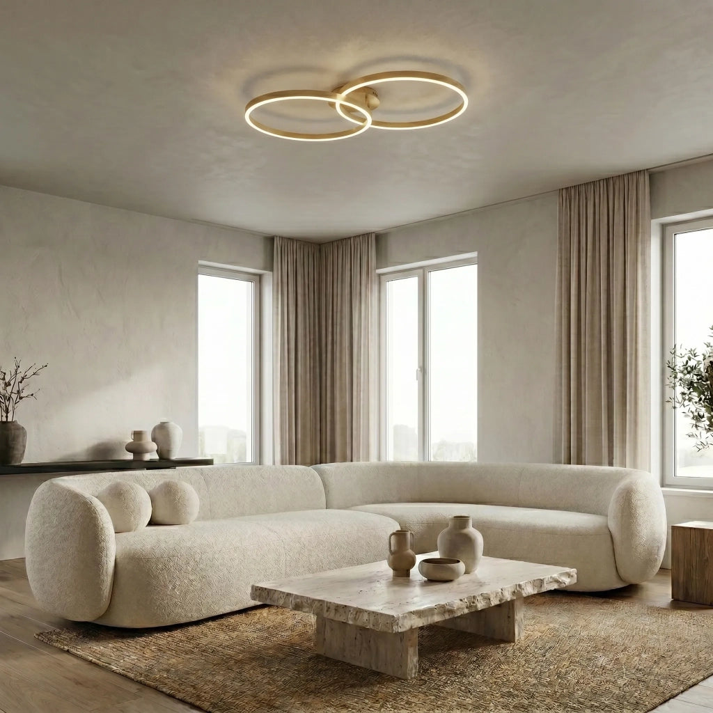 Lampada Da Soffitto Led Swe062-c Brush Gold