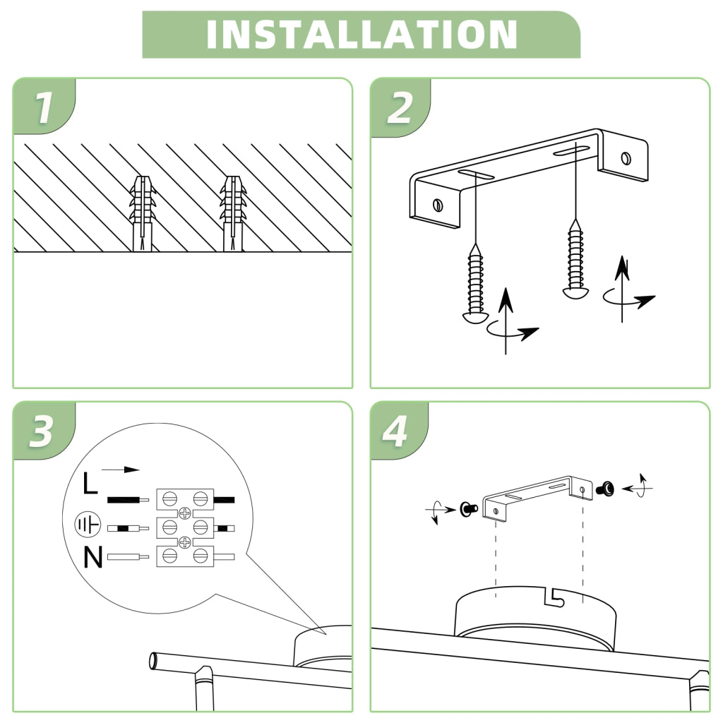 ZMH Faretto da soffitto a 2 luci 6W orientabile a 350° Lampada da soffitto Soggiorno