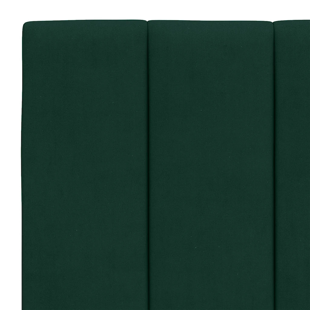 Giroletto senza Materasso Hanko Verde Scuro 140x190 cm in Velluto 3207846