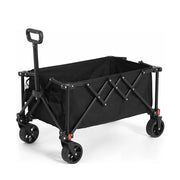 Carrello pieghevole robusto - Xylo - Nero - Ruote tutto terreno manico regolabile