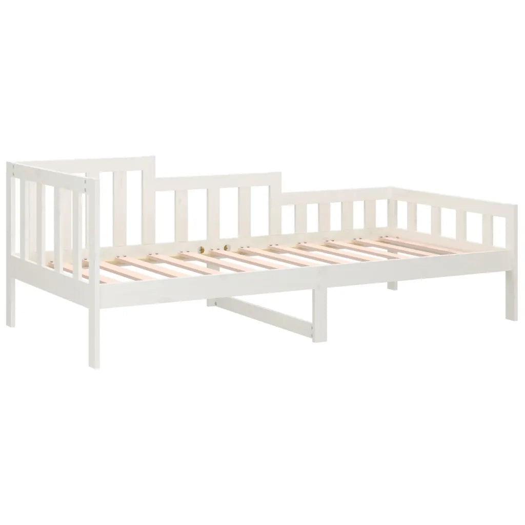 Dormeuse senza Materasso Bianca 90x200 cm Legno Massello Pino 820727