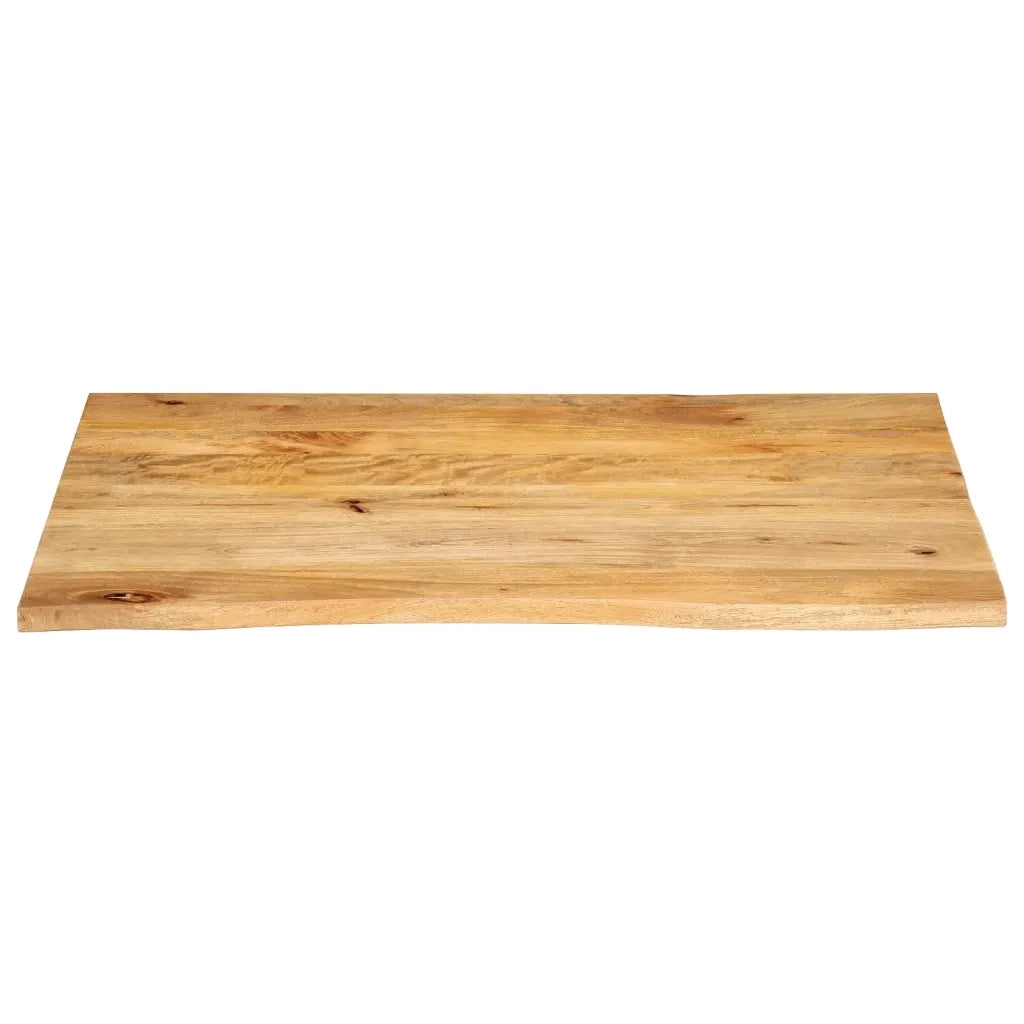 Piano Tavolo Bordi Vivi 110x80x2,5cm in Legno Massello di Mango 370461