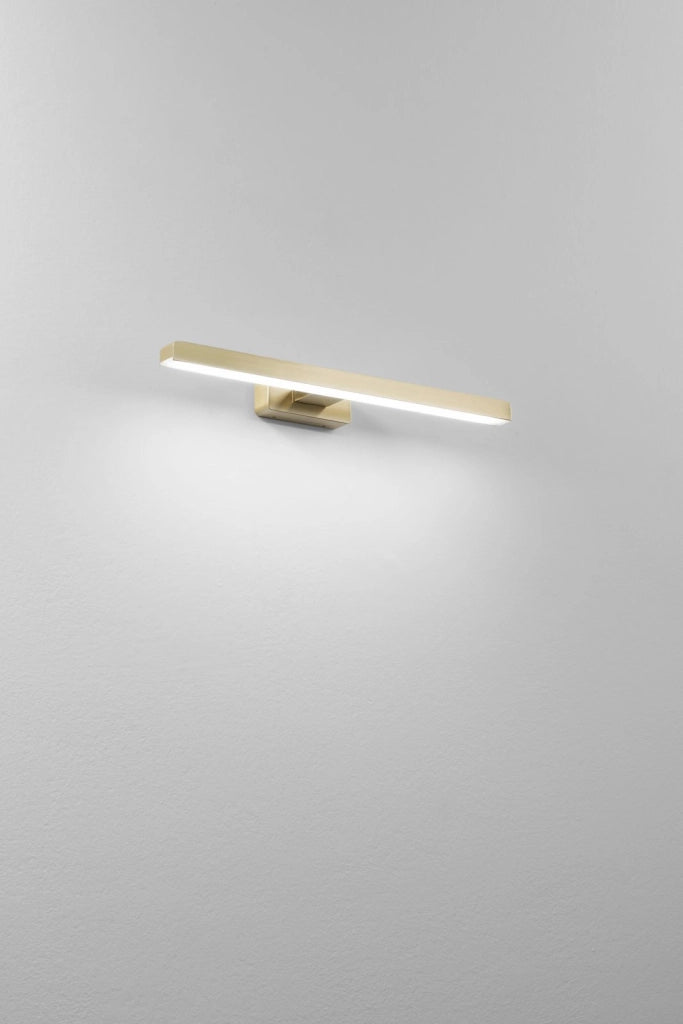 APPLIQUE DA SPECCHIO LED LANCER ORO SATINATO IN METALLO 10W 4000K 1110LM  400MM