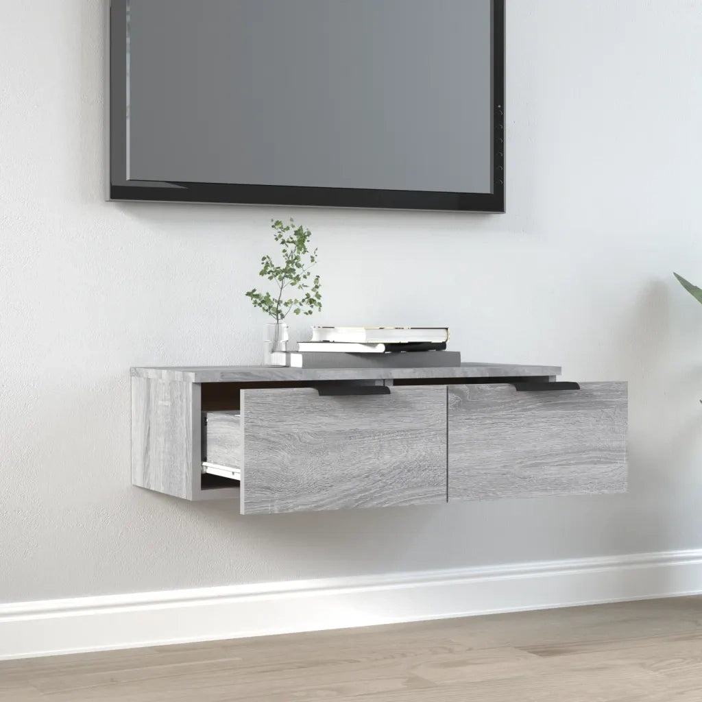 Armadietto a Muro Grigio Sonoma 68x30x20cm in Legno Multistrato 817094