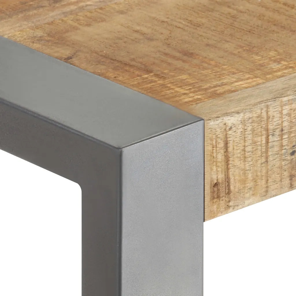 Tavolo da Pranzo 70x70x75 cm in Legno Massello di Mango Grezzo 321599