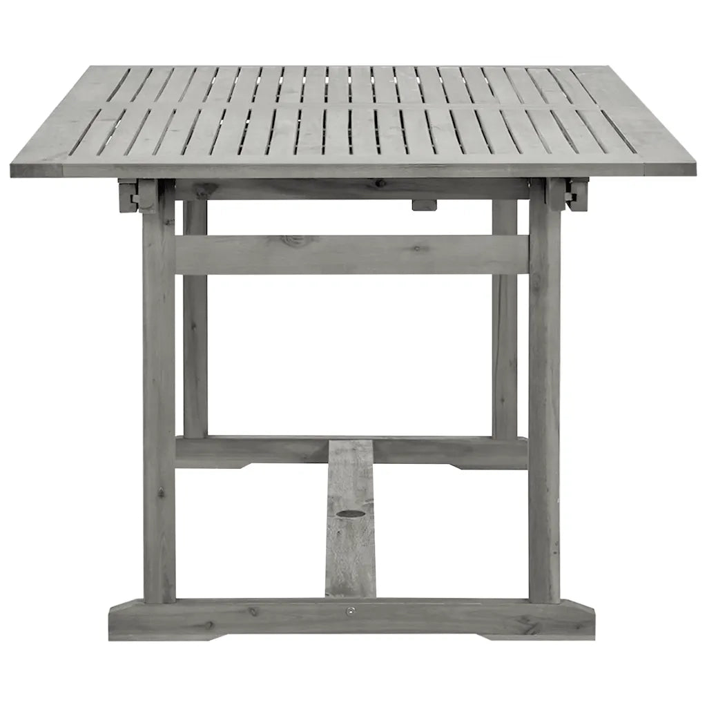 Tavolino da Giardino | Tavolo da Pranzo per Esterni (150-200)x100x75cm Massello Acacia
