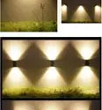 APPLIQUE LAMPADA DA PARETE A MURO GU10 LED PER INTERNO ESTERNO MODERNO FARETTO NERO