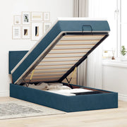 Struttura Letto Pouf con Materasso 80x200 cm Velluto 3311667
