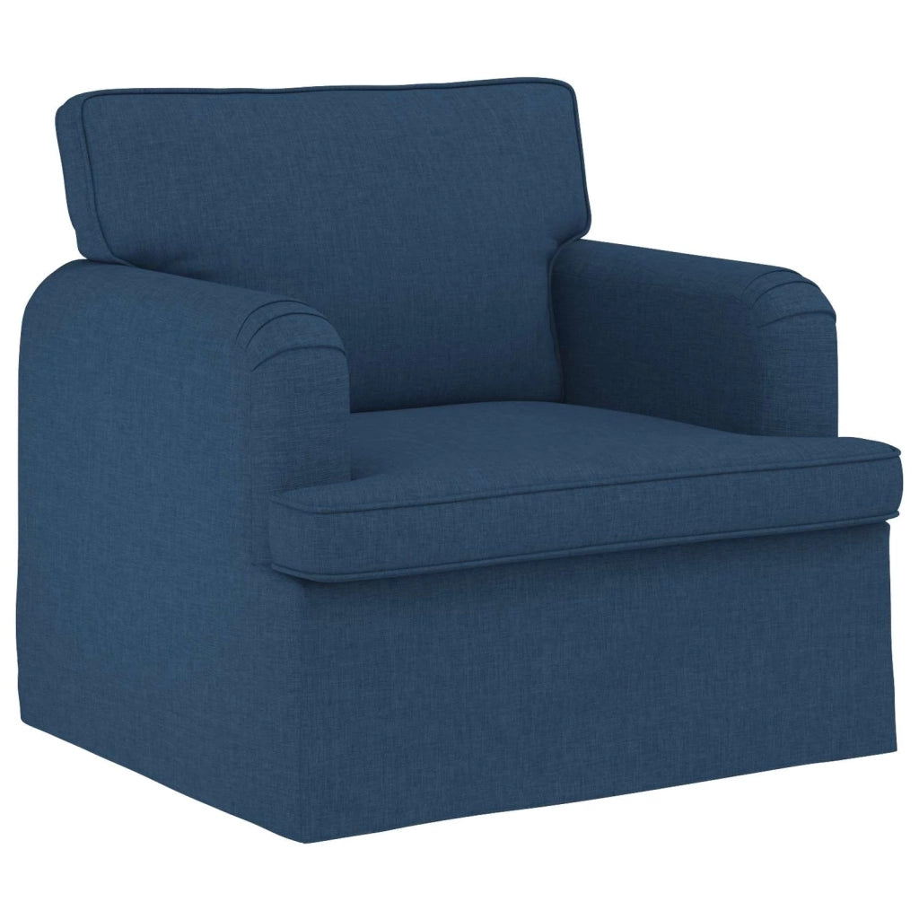 Divano | Divano da soggiorno | Sofa Blu 84 x 80 x 85 cm Tessuto