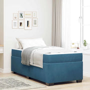 Struttura del letto Blu Scuro 100 x 200 cm Tessuto