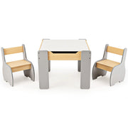 Set di tavolo e sedie per bambini e scaffale per bambini-Set di mobili 3 PCS e libreria perfetta per la stanza dei giochi