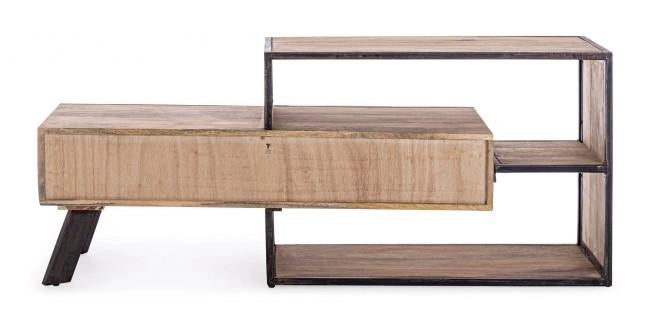 Mobile TV 2 Cassetti 145x40x60 cm in Legno