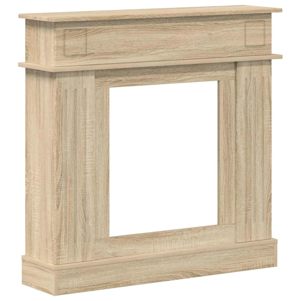 Cornice per camino Rovere Sonoma 102 x 26 x 100 cm 8006644