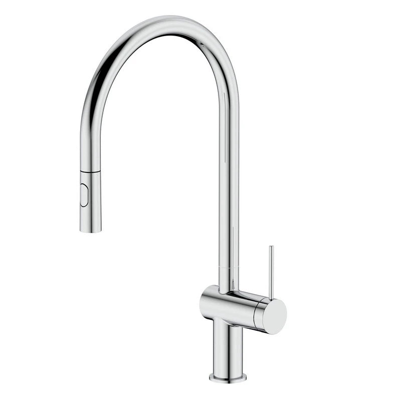 Miscelatore lavello alto Lady Cold Start Ø35 doccia estraibile 2 getti cromo Aquasanit
