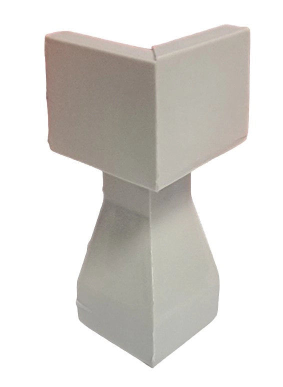 ANGOLO ESTERNO PER GOCCIOLATOIO 'LINEARE'  7 h - grigio scuro (ral 7040) - 10 pezzi