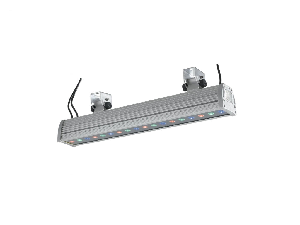 PROIETTORE LED WALLWASHER ALLUMINIO 136W RGB DIMMERABILE IP65 56,5X15,4X8,55CM