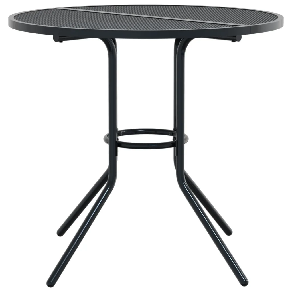 Sedie da Cucina Impilabili 3 pz-Sedia da Pranzo Antracite in Acciaio Verniciato 902152