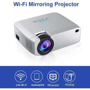 Trade Shop - Proiettore Wifi Led Proiezione 36-150 Pollici 5600 Lumen Usb Hdmi Vga Sd Q-a16b -