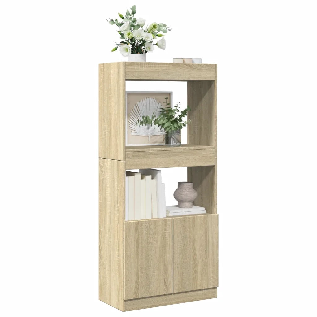 Credenza Rovere Sonoma 63x33x140 in Truciolato 855108