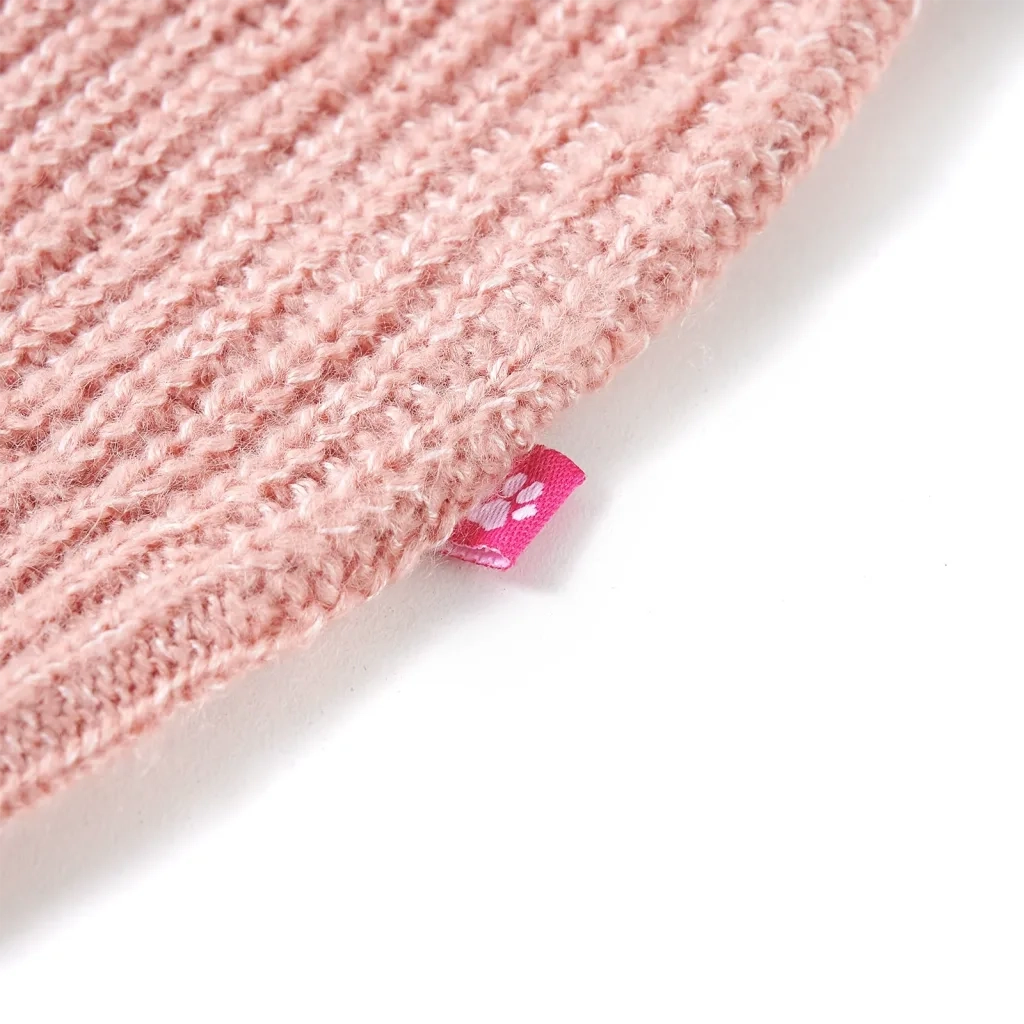 Gilet da Bambina Lavorato a Maglia Rosa Chiaro 104 14510