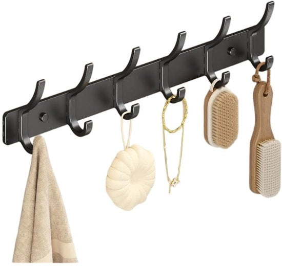 Hanger a spago - 1 riga di 6 hanger - 7*38 cm - Hanger da appoggio - Per l'appendiabiti, calze, ecc. - Solida e duratura - Hanger da appoggio per abbigliamento e articoli di uso quotidiano - Hanger da appoggio per articoli da bagno e igienico-sanitari