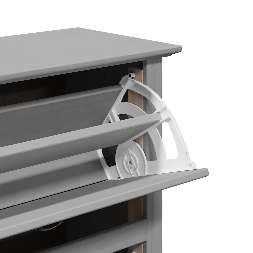 Scarpiera-Scaffale per scarpe BODO Grigia 80x35x118 cm