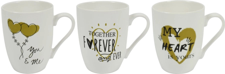 SET 3 MAURY'S MUG LOVER TAZZA DA CAPPUCCINO CAPIENZA 350 CC