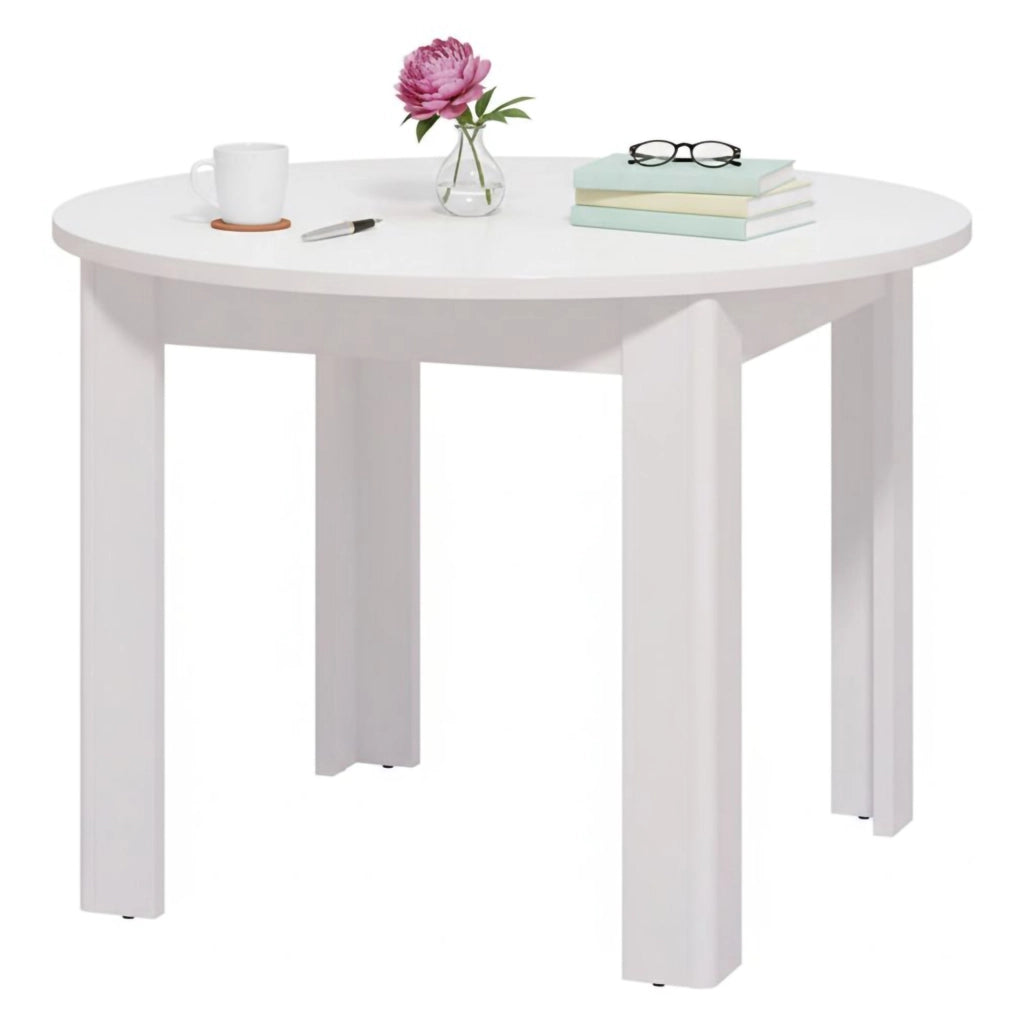 Gorlago, Tavolo Fisso 4 Posti, 106.5x106.5x76.5h cm Bianco