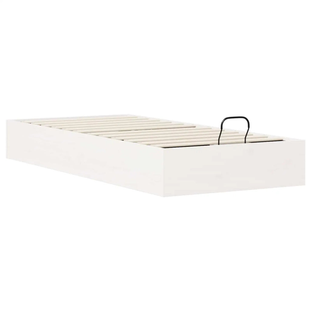 Telaio del Letto Ottomano con Ripostiglio Bianco 75 x 190 cm 3418760